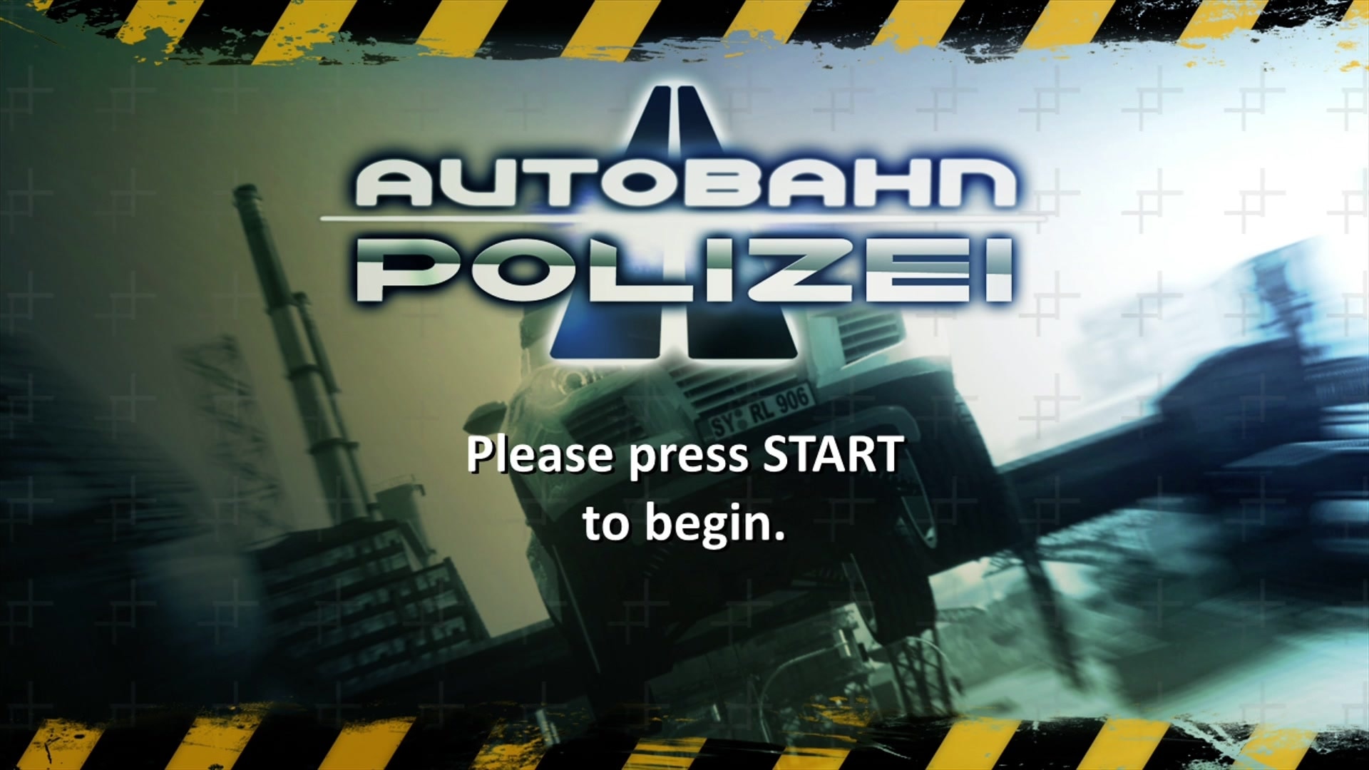 Autobahn Polizei title screen for Xbox 360